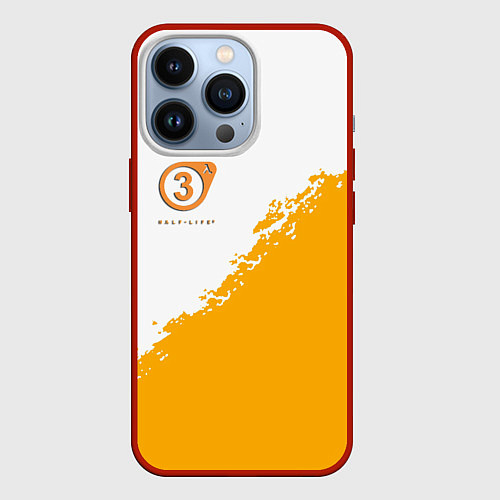 Чехол iPhone 13 Pro Half life 3 краски / 3D-Красный – фото 1