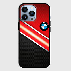 Чехол для iPhone 13 Pro BMW geometry steel, цвет: 3D-черный