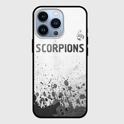 Чехол для iPhone 13 Pro Scorpions - white gradient посередине, цвет: 3D-черный