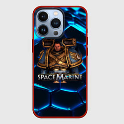 Чехол для iPhone 13 Pro Captain Warhammer 40000 space marine 2 Titus, цвет: 3D-красный