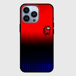 Чехол для iPhone 13 Pro Among us geometry gradient, цвет: 3D-черный