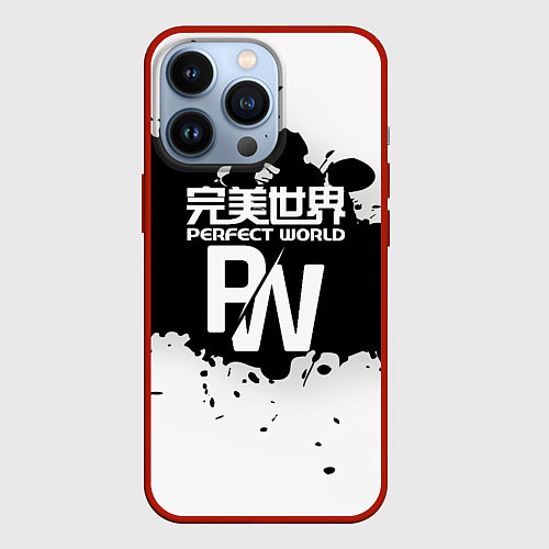 Чехол iPhone 13 Pro Perfect world краски / 3D-Красный – фото 1