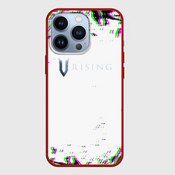 Чехол для iPhone 13 Pro Vrising глитч краски, цвет: 3D-красный
