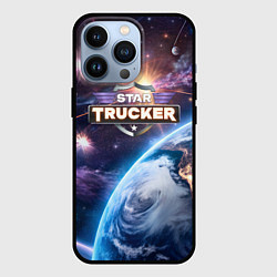 Чехол для iPhone 13 Pro Star Trucker logo, цвет: 3D-черный