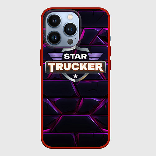 Чехол iPhone 13 Pro Star Trucker логотип / 3D-Красный – фото 1