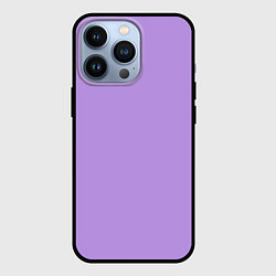 Чехол для iPhone 13 Pro Эмоция страха - сиреневый, цвет: 3D-черный
