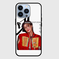 Чехол для iPhone 13 Pro Ateez Jeong Wooyoung, цвет: 3D-черный