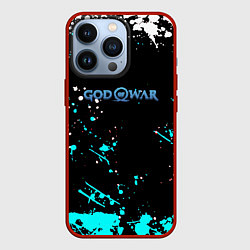 Чехол для iPhone 13 Pro God of war краски всплеск, цвет: 3D-красный