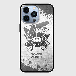 Чехол для iPhone 13 Pro Tokyo Ghoul - white gradient, цвет: 3D-черный