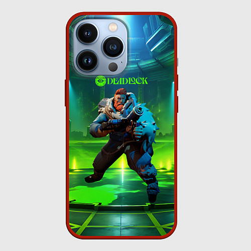 Чехол iPhone 13 Pro Kelvin Deadlock / 3D-Красный – фото 1