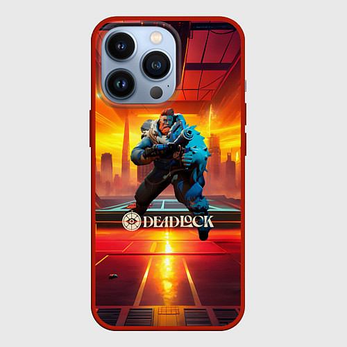 Чехол iPhone 13 Pro Deadlock Kelvin / 3D-Красный – фото 1