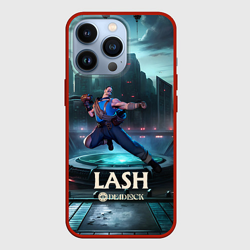 Чехол iPhone 13 Pro Deadlock Lash / 3D-Красный – фото 1