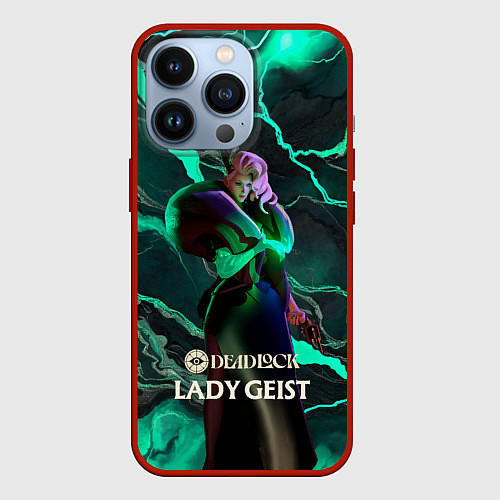 Чехол iPhone 13 Pro Lady Geist Deadlock / 3D-Красный – фото 1
