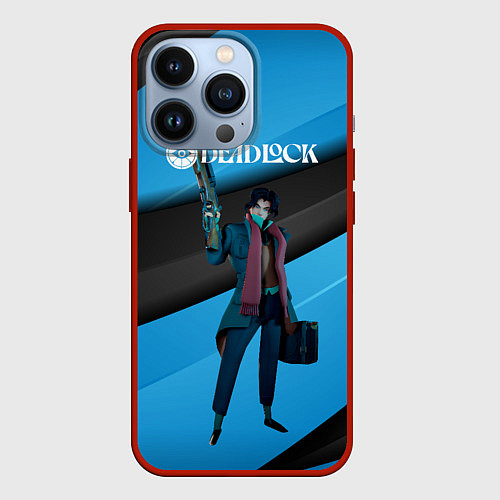 Чехол iPhone 13 Pro Deadlock Pocket / 3D-Красный – фото 1