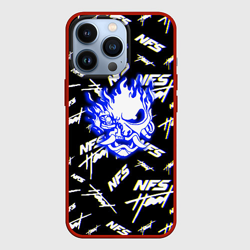 Чехол iPhone 13 Pro NFS samurai logo / 3D-Красный – фото 1