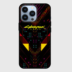 Чехол для iPhone 13 Pro Cyberpunk2077 geometry, цвет: 3D-черный