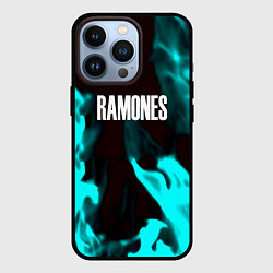 Чехол для iPhone 13 Pro Ramones fire rose, цвет: 3D-черный