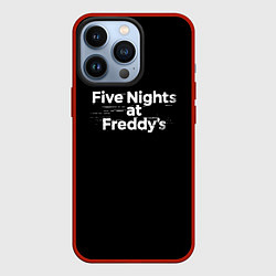 Чехол для iPhone 13 Pro Friday Night Funkin logo, цвет: 3D-красный