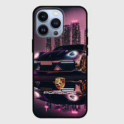 Чехол iPhone 13 Pro Porshe night city