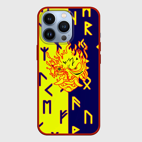Чехол iPhone 13 Pro Samurai japan symbol / 3D-Красный – фото 1