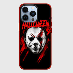 Чехол для iPhone 13 Pro Halloween Michael Myers, цвет: 3D-красный