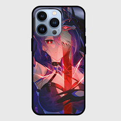 Чехол для iPhone 13 Pro Honkai Star Rail Black Swan beauty, цвет: 3D-черный