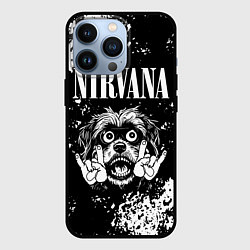 Чехол для iPhone 13 Pro Nirvana рок пес, цвет: 3D-черный