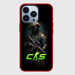 Чехол для iPhone 13 Pro CS counter terrorist, цвет: 3D-красный