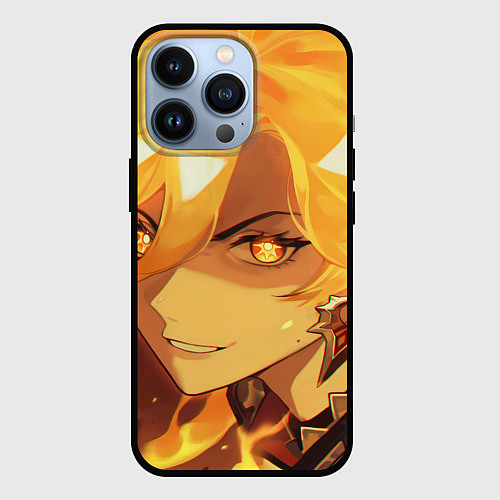 Чехол iPhone 13 Pro Genshin Impact Мавуика / 3D-Черный – фото 1