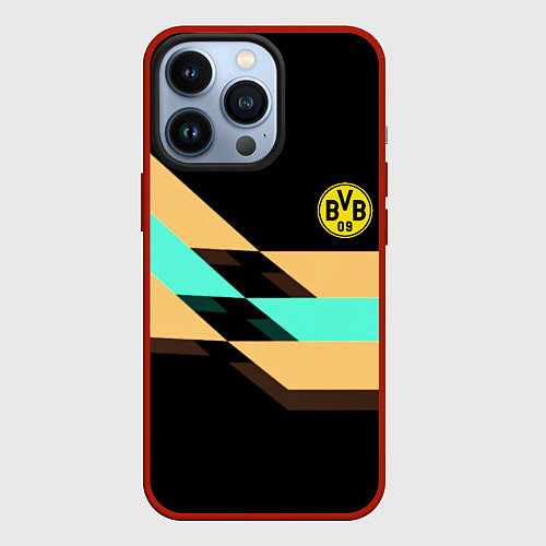 Чехол iPhone 13 Pro Borussia sport line / 3D-Красный – фото 1