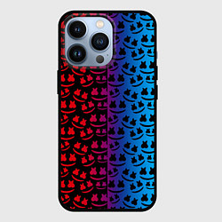 Чехол для iPhone 13 Pro Marshmello gradient, цвет: 3D-черный