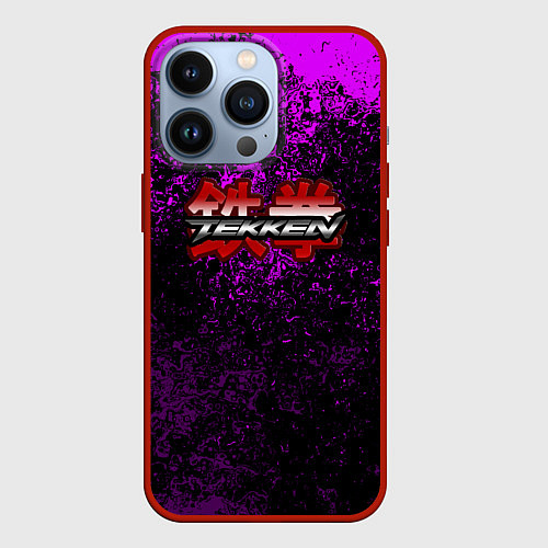 Чехол iPhone 13 Pro Tekken брызги красок / 3D-Красный – фото 1