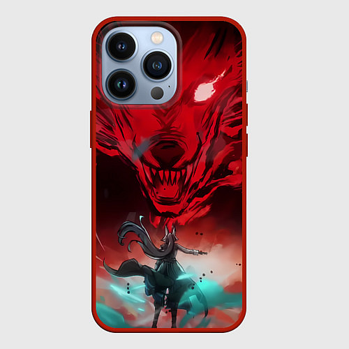 Чехол iPhone 13 Pro Honkai Star Rail Feixiao / 3D-Красный – фото 1