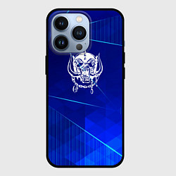 Чехол для iPhone 13 Pro Motorhead blue poly, цвет: 3D-черный