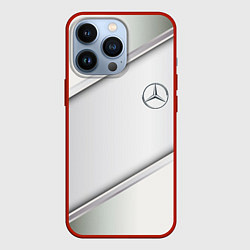 Чехол для iPhone 13 Pro Mercedes benz metalic collection, цвет: 3D-красный