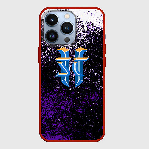 Чехол iPhone 13 Pro Starcraft брызги красок / 3D-Красный – фото 1
