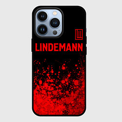 Чехол для iPhone 13 Pro Lindemann - red gradient посередине, цвет: 3D-черный