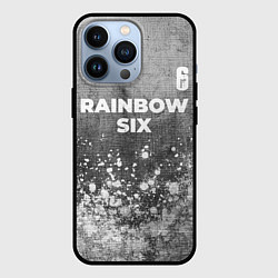 Чехол для iPhone 13 Pro Rainbow Six - grey gradient посередине, цвет: 3D-черный