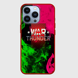 Чехол для iPhone 13 Pro Warthunder flame fight, цвет: 3D-красный
