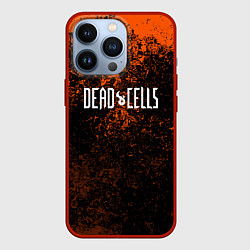 Чехол для iPhone 13 Pro Dead Cells брызги красок текстура, цвет: 3D-красный