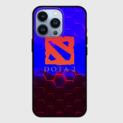 Чехол для iPhone 13 Pro Dota 2 броня текстура, цвет: 3D-черный