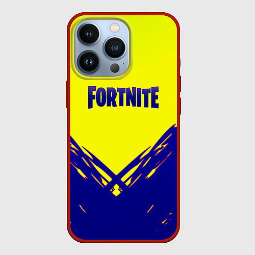 Чехол iPhone 13 Pro Fortnite краски абстракция / 3D-Красный – фото 1