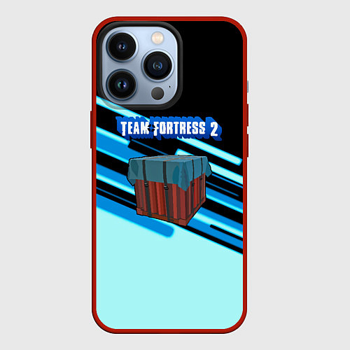 Чехол iPhone 13 Pro Team Fortress line / 3D-Красный – фото 1