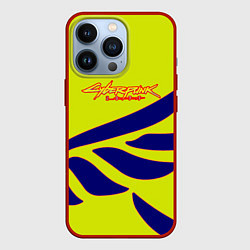 Чехол для iPhone 13 Pro Cyberpunk 2077 крылья, цвет: 3D-красный