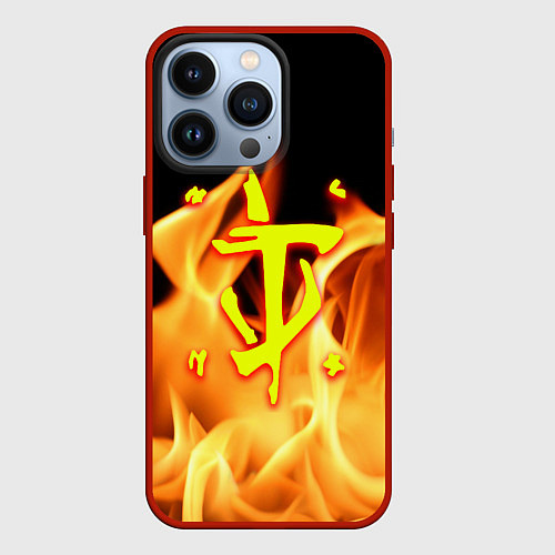 Чехол iPhone 13 Pro DOTA storm / 3D-Красный – фото 1
