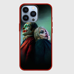 Чехол для iPhone 13 Pro Харли и Джокер, цвет: 3D-красный