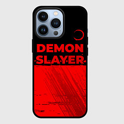 Чехол для iPhone 13 Pro Demon Slayer - red gradient посередине, цвет: 3D-черный