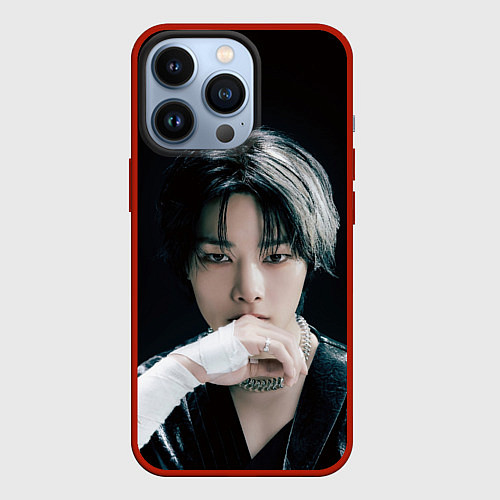 Чехол iPhone 13 Pro Stray Kids I N Giant concept / 3D-Красный – фото 1