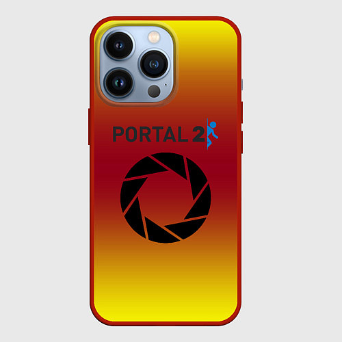 Чехол iPhone 13 Pro Portal 2 gradient / 3D-Красный – фото 1