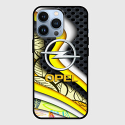 Чехол для iPhone 13 Pro Opel абстракция волны, цвет: 3D-черный